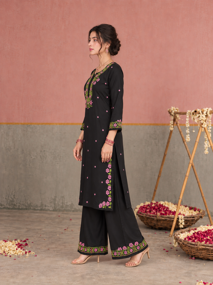 Apsara Rayon Chikankari Co-ord Set