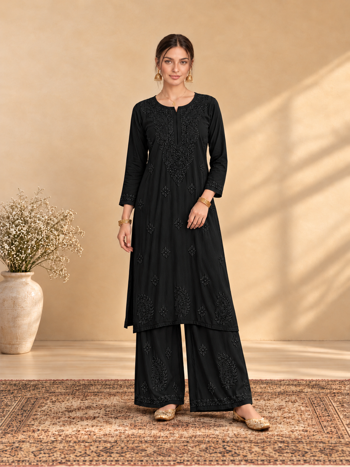 Maryam Chikankari Rayon Co-ord Set