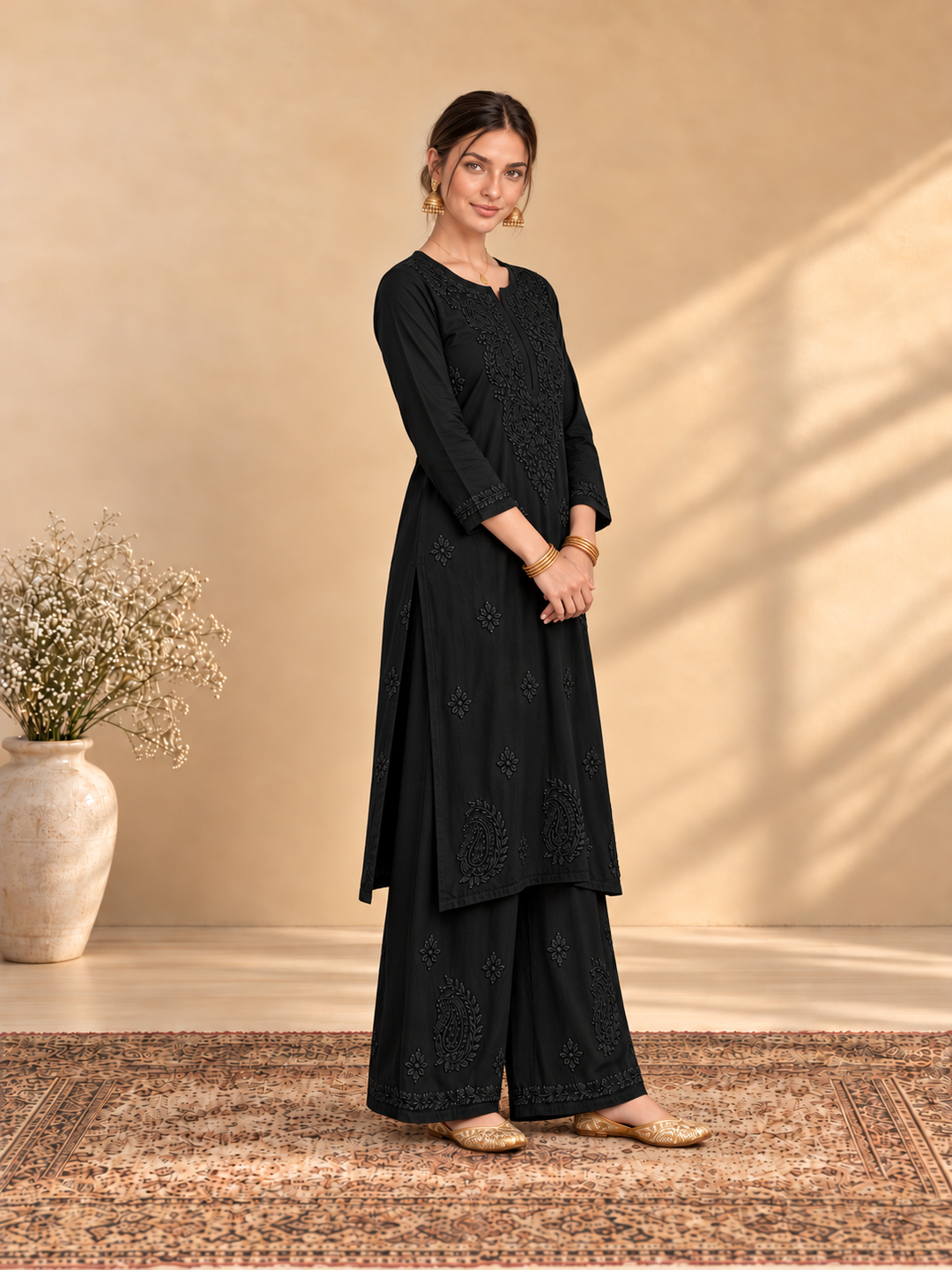Maryam Chikankari Rayon Co-ord Set