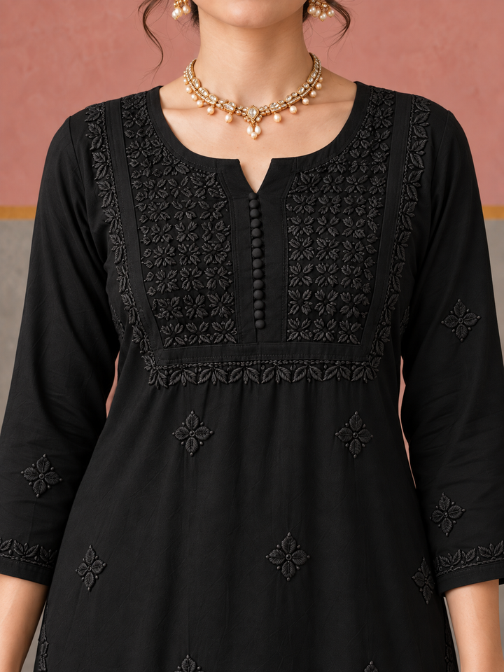 Lajja Chikankari Rayon Co-ord Set