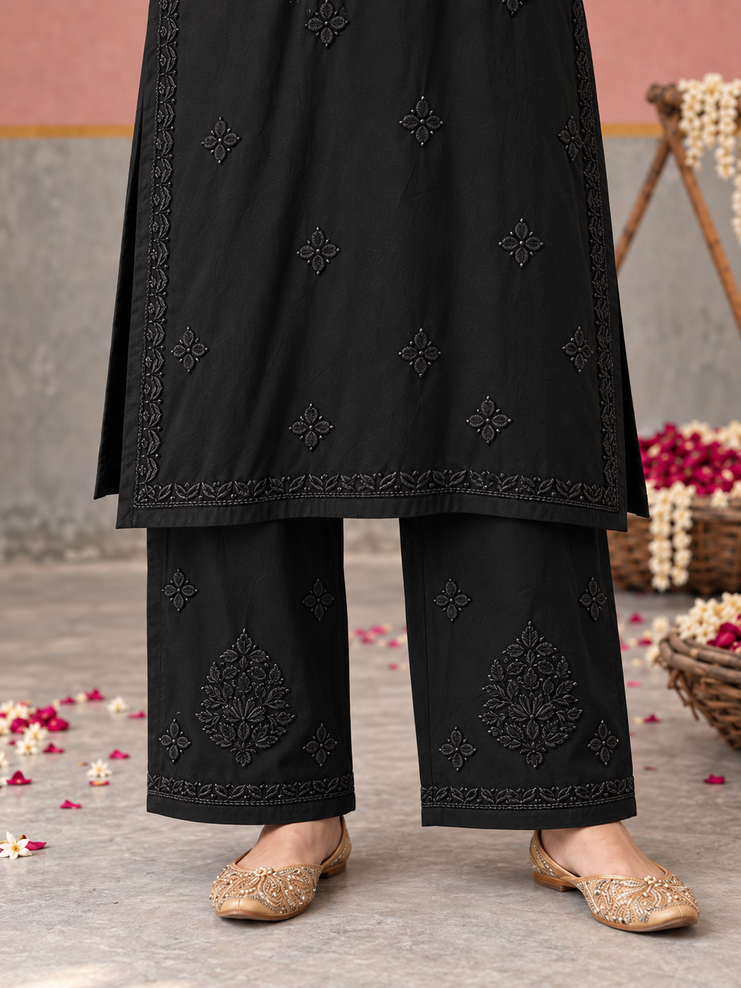 Lajja Chikankari Rayon Co-ord Set