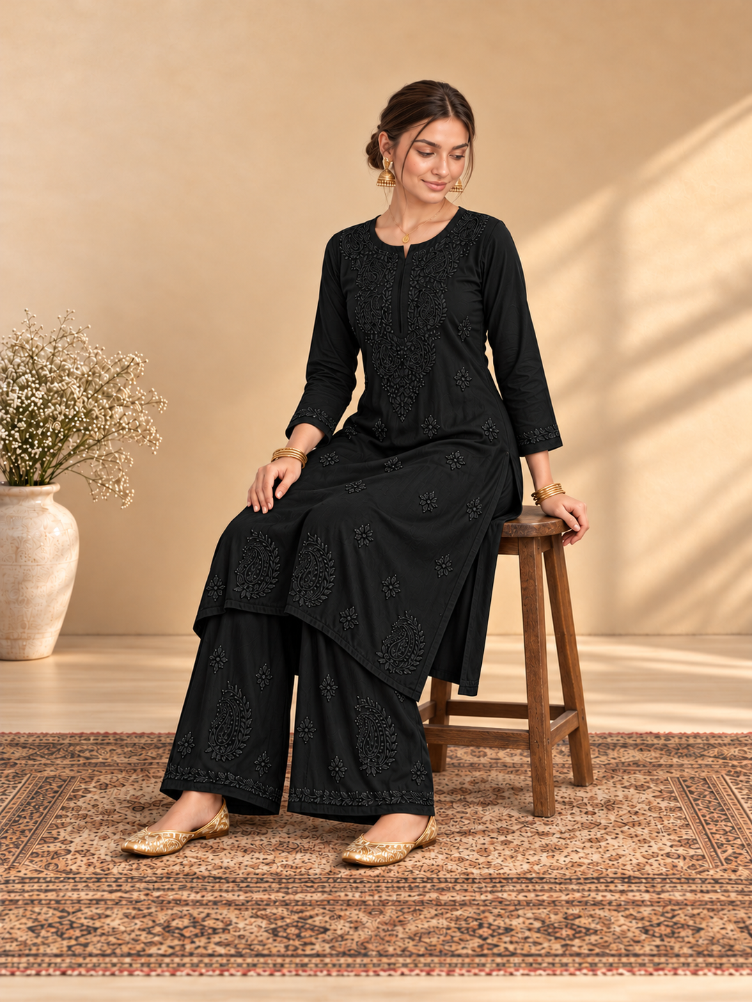 Maryam Chikankari Rayon Co-ord Set