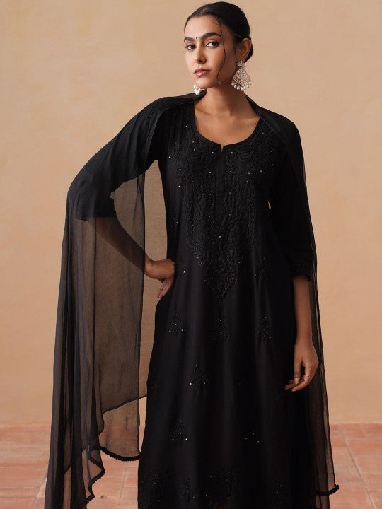 Kashish Rayon Chikankari Mukaish Co-ord Set