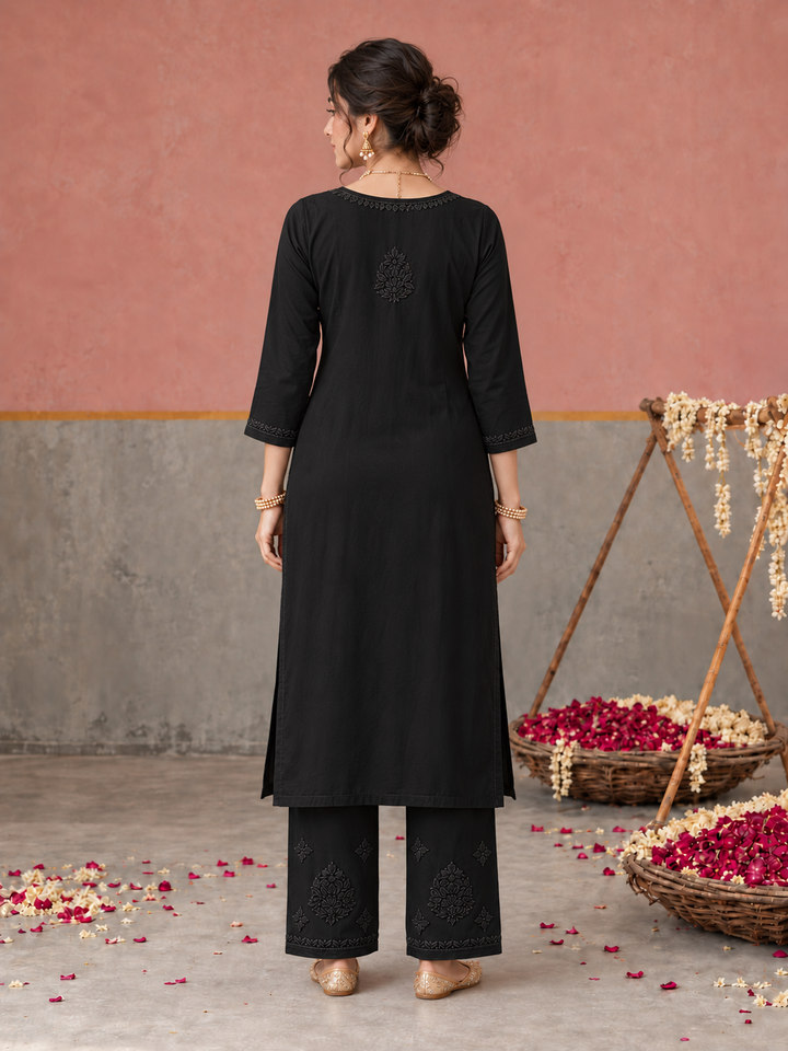 Lajja Chikankari Rayon Co-ord Set