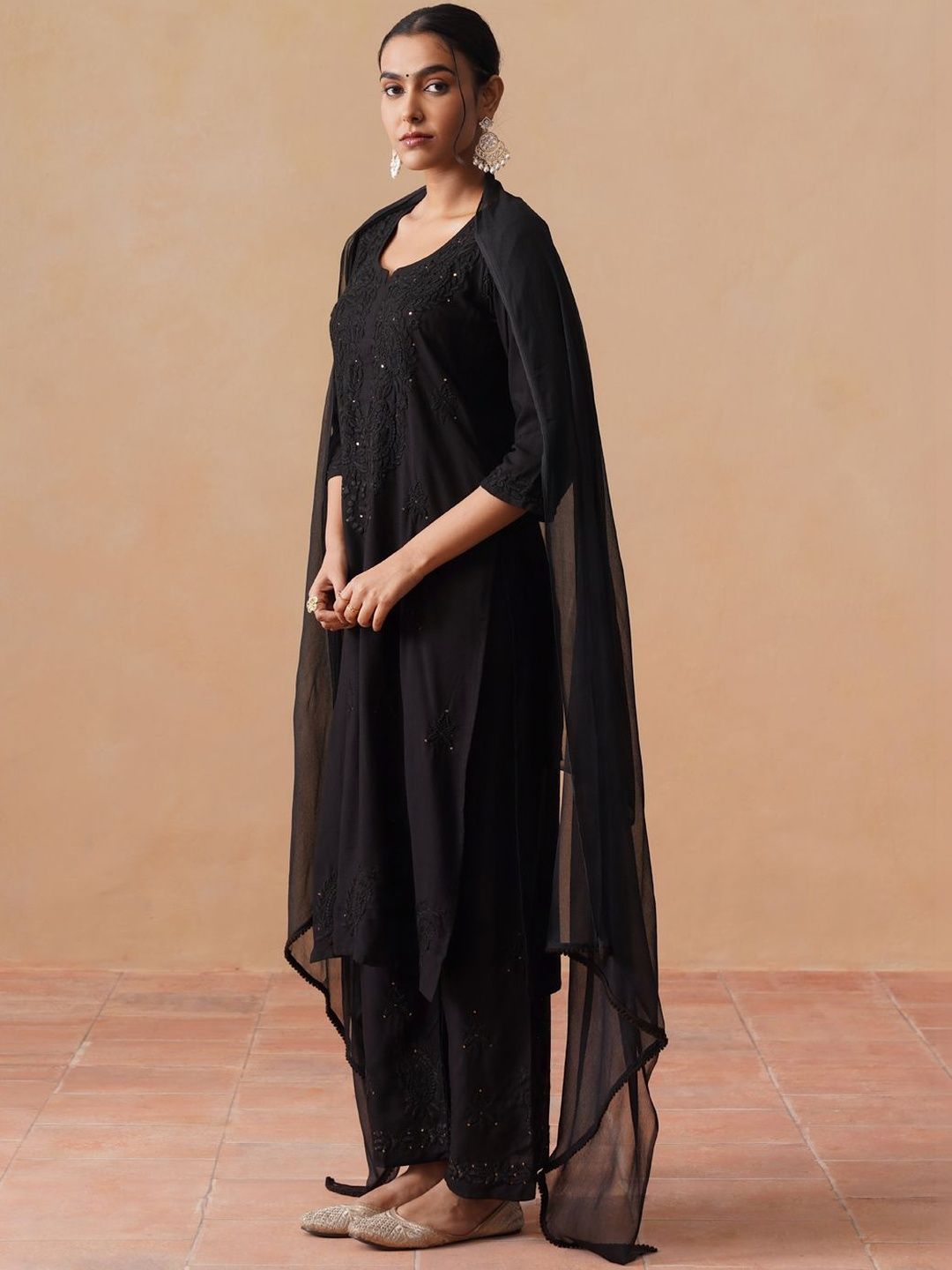 Kashish Rayon Chikankari Mukaish Co-ord Set