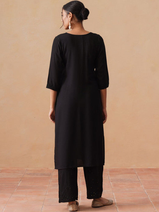 Kashish Rayon Chikankari Mukaish Co-ord Set