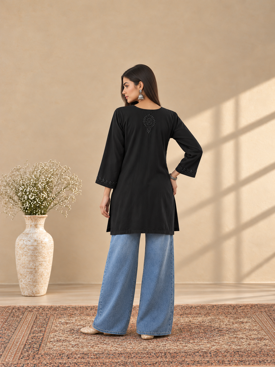 Akira Rayon Short Chikankari Kurti for Women
