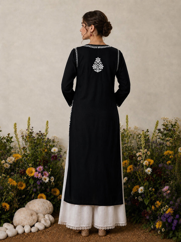 Lisa Chikankari Premium Modal Straight Kurta