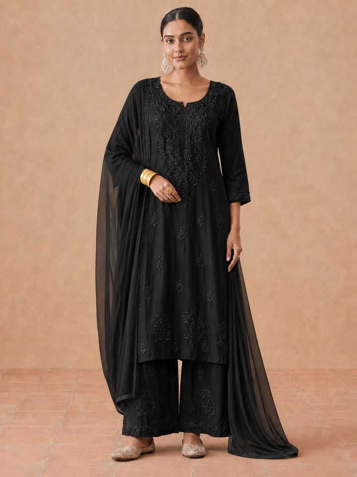 Kashish Rayon Chikankari Mukaish Co-ord Set