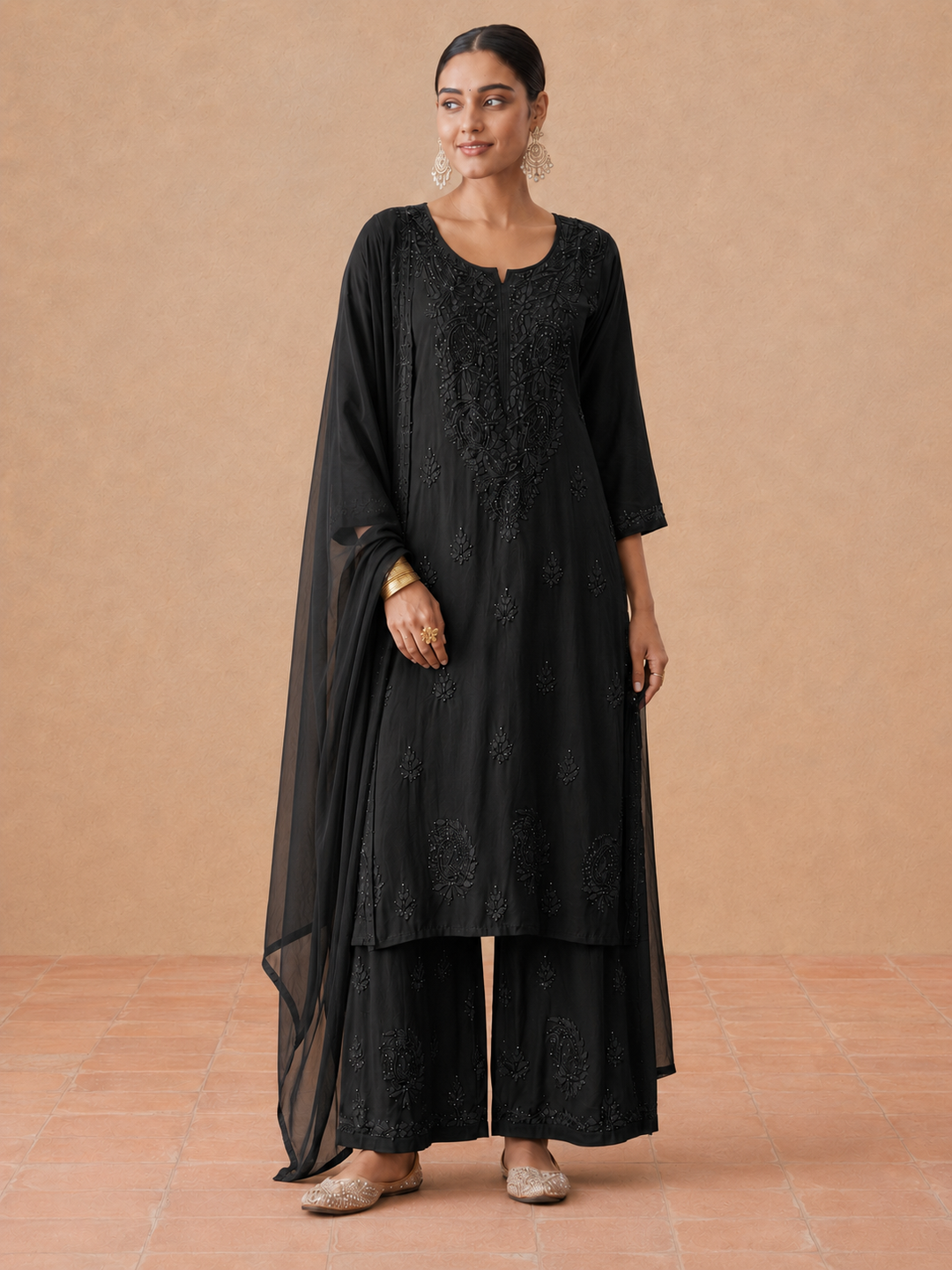 Kashish Rayon Chikankari Mukaish Co-ord Set