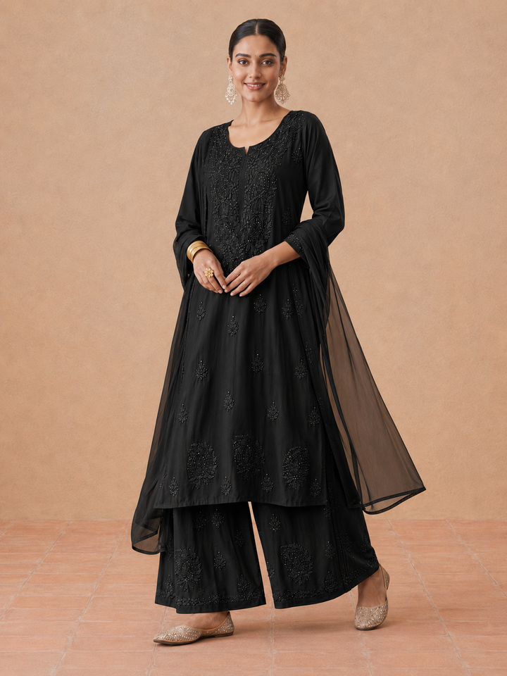 Kashish Rayon Chikankari Mukaish Co-ord Set