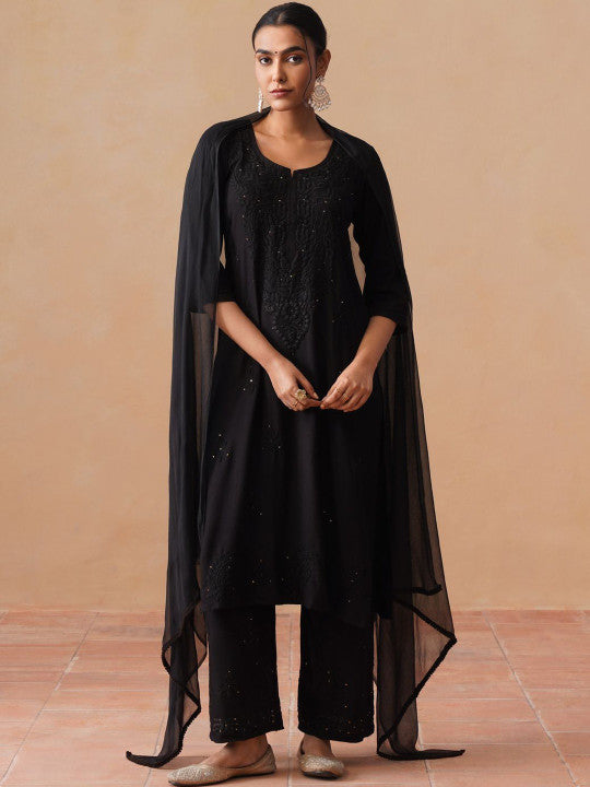 Kashish Rayon Chikankari Mukaish Co-ord Set