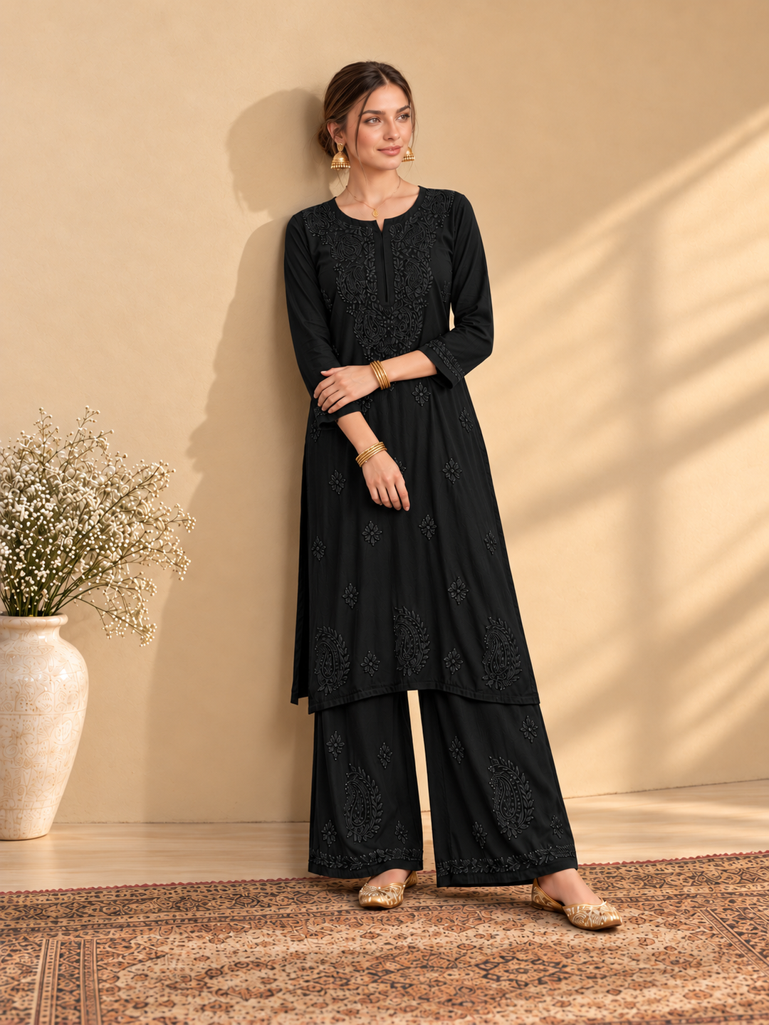 Maryam Chikankari Rayon Co-ord Set