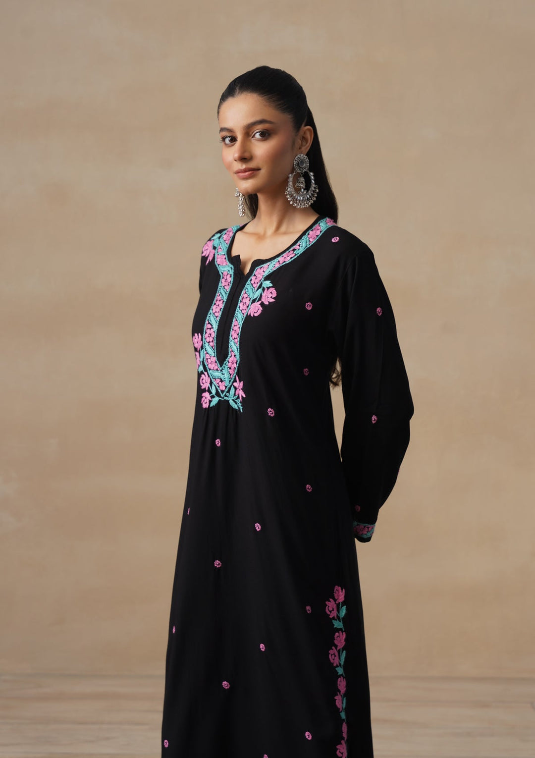 Gulab Rayon Chikankari Co-ord Set