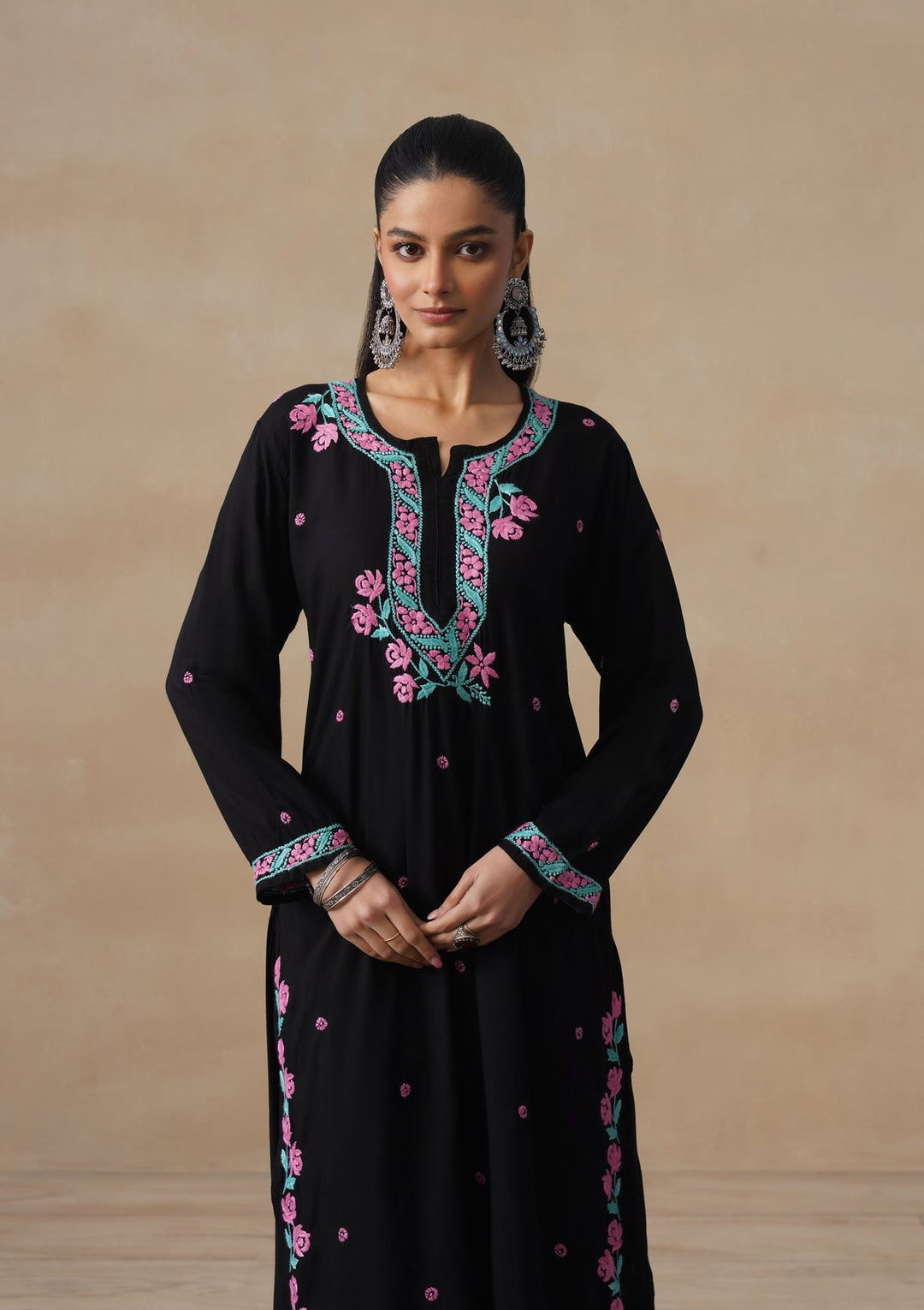 Gulab Rayon Chikankari Co-ord Set