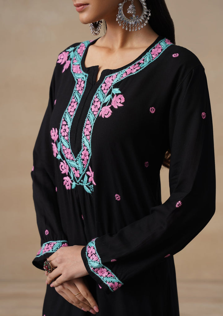 Gulab Rayon Chikankari Co-ord Set