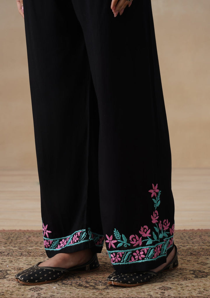 Gulab Rayon Chikankari Co-ord Set