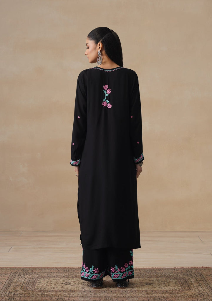 Gulab Rayon Chikankari Co-ord Set