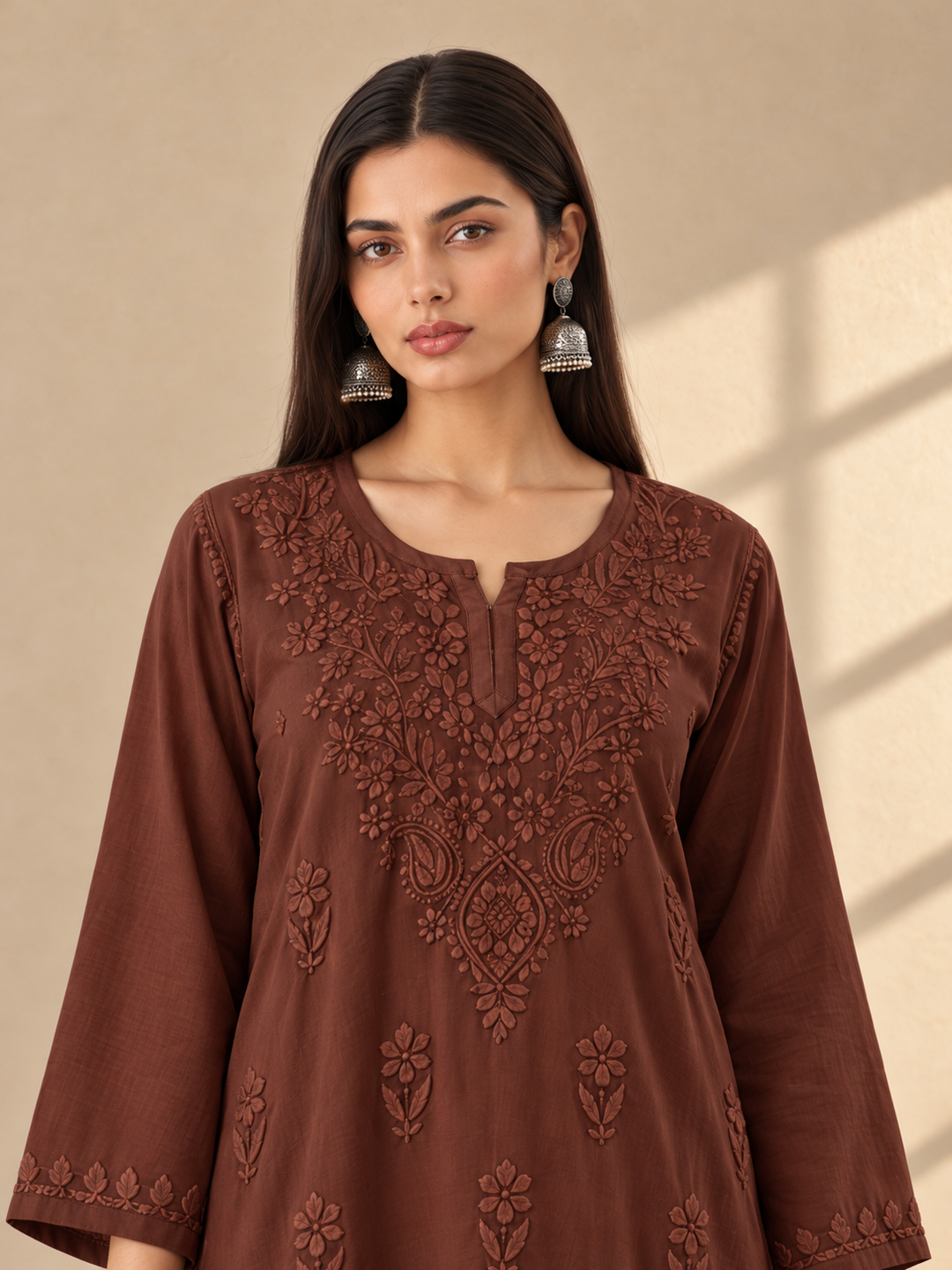 Akira Rayon Short Chikankari Kurti for Women