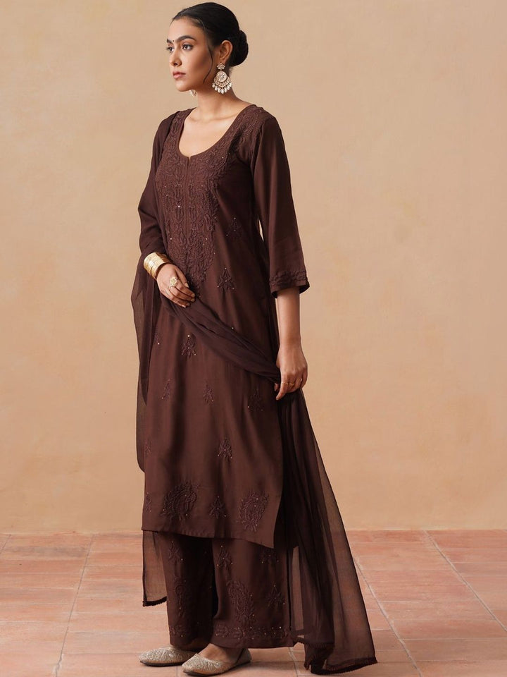 Kashish Rayon Chikankari Mukaish Co-ord Set