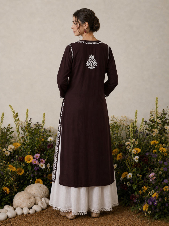 Lisa Chikankari Premium Modal Straight Kurta