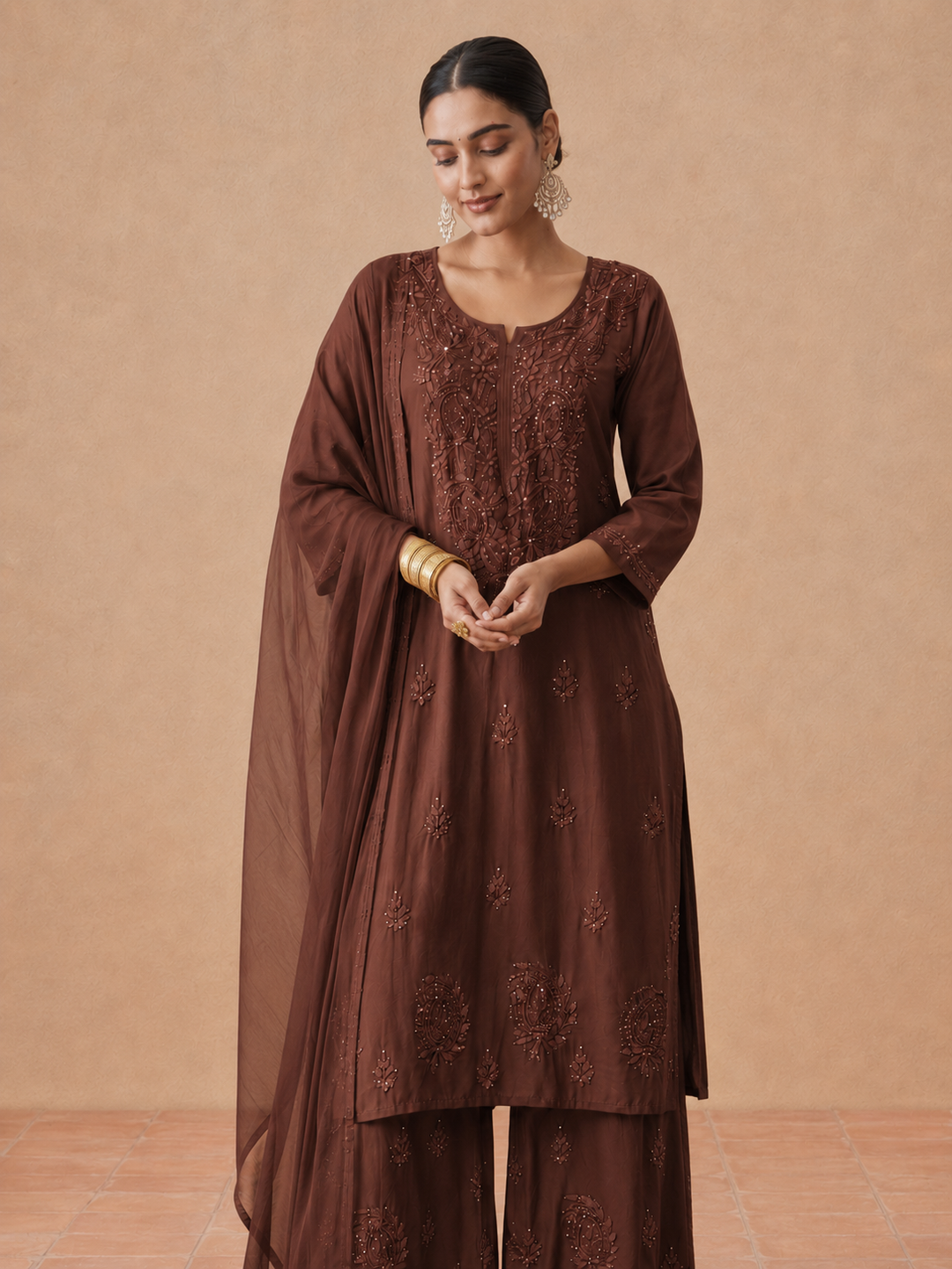 Kashish Rayon Chikankari Mukaish Co-ord Set