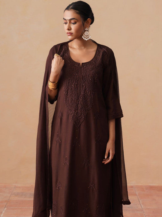 Kashish Rayon Chikankari Mukaish Co-ord Set