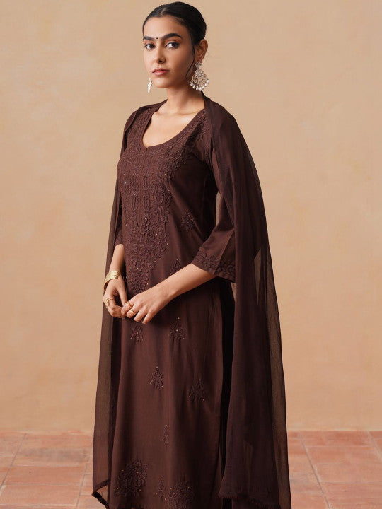 Kashish Rayon Chikankari Mukaish Co-ord Set