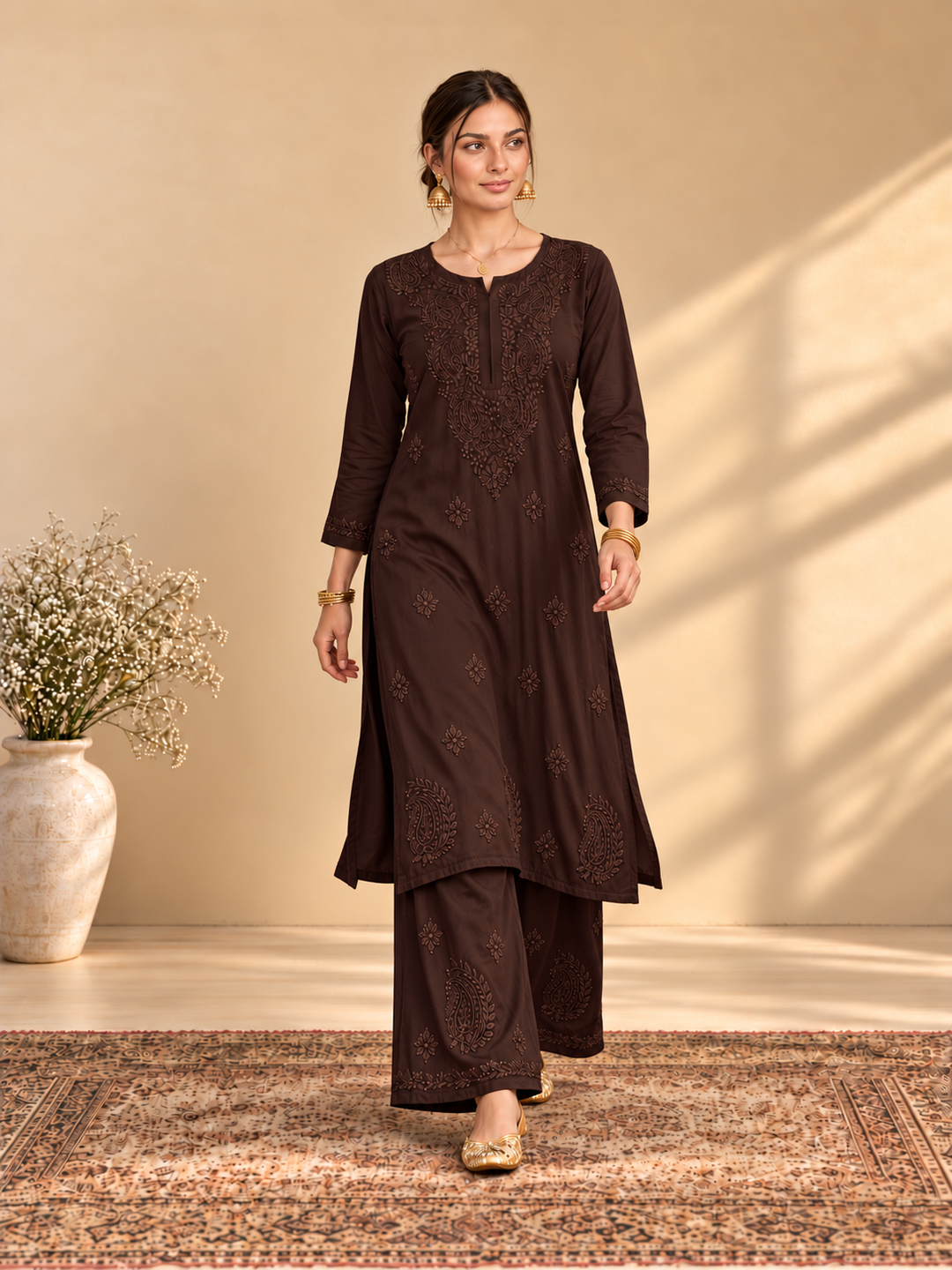 Maryam Chikankari Rayon Co-ord Set