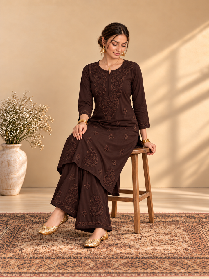 Maryam Chikankari Rayon Co-ord Set