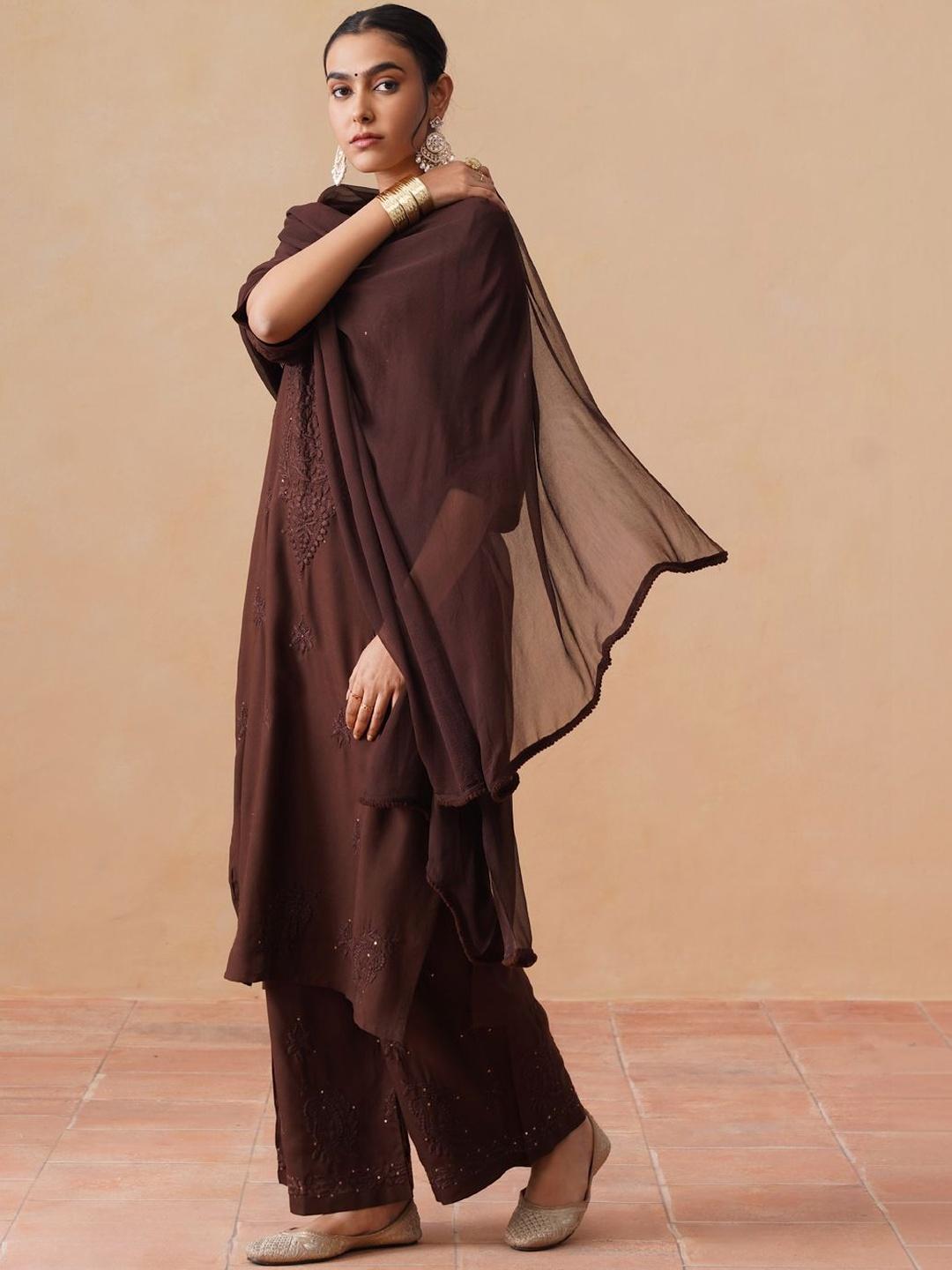 Kashish Rayon Chikankari Mukaish Co-ord Set