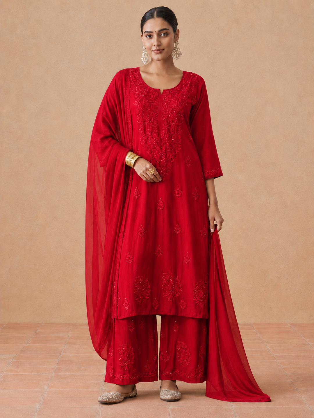 Kashish Rayon Chikankari Mukaish Co-ord Set