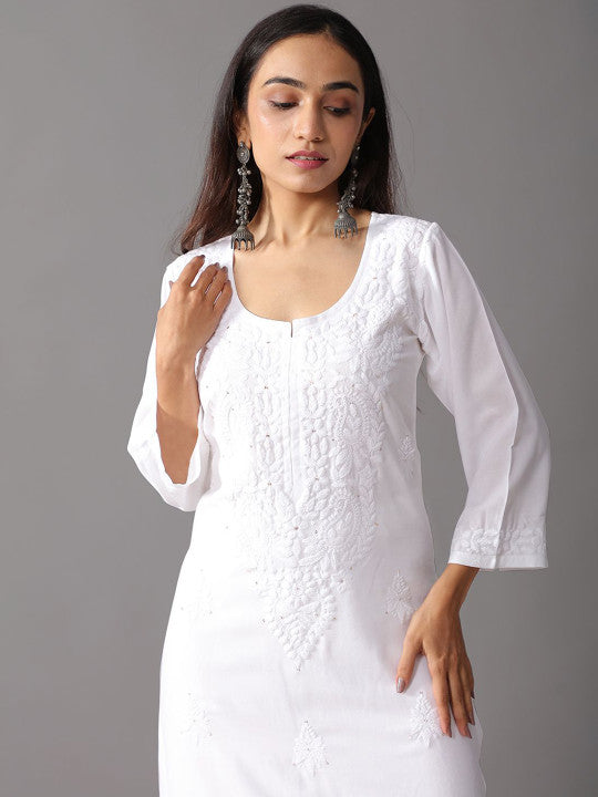 Avika Rayon Chikankari Mukaish Co-ord Set