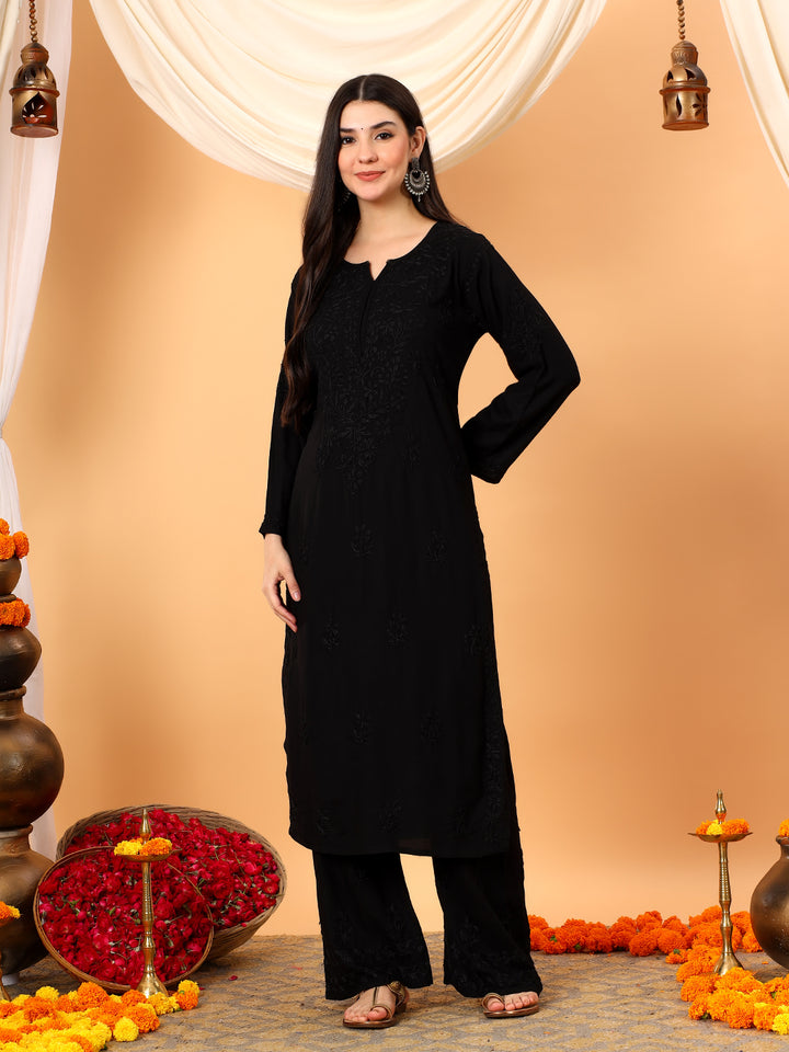 Faiza Chikankari Rayon Co-ord Set