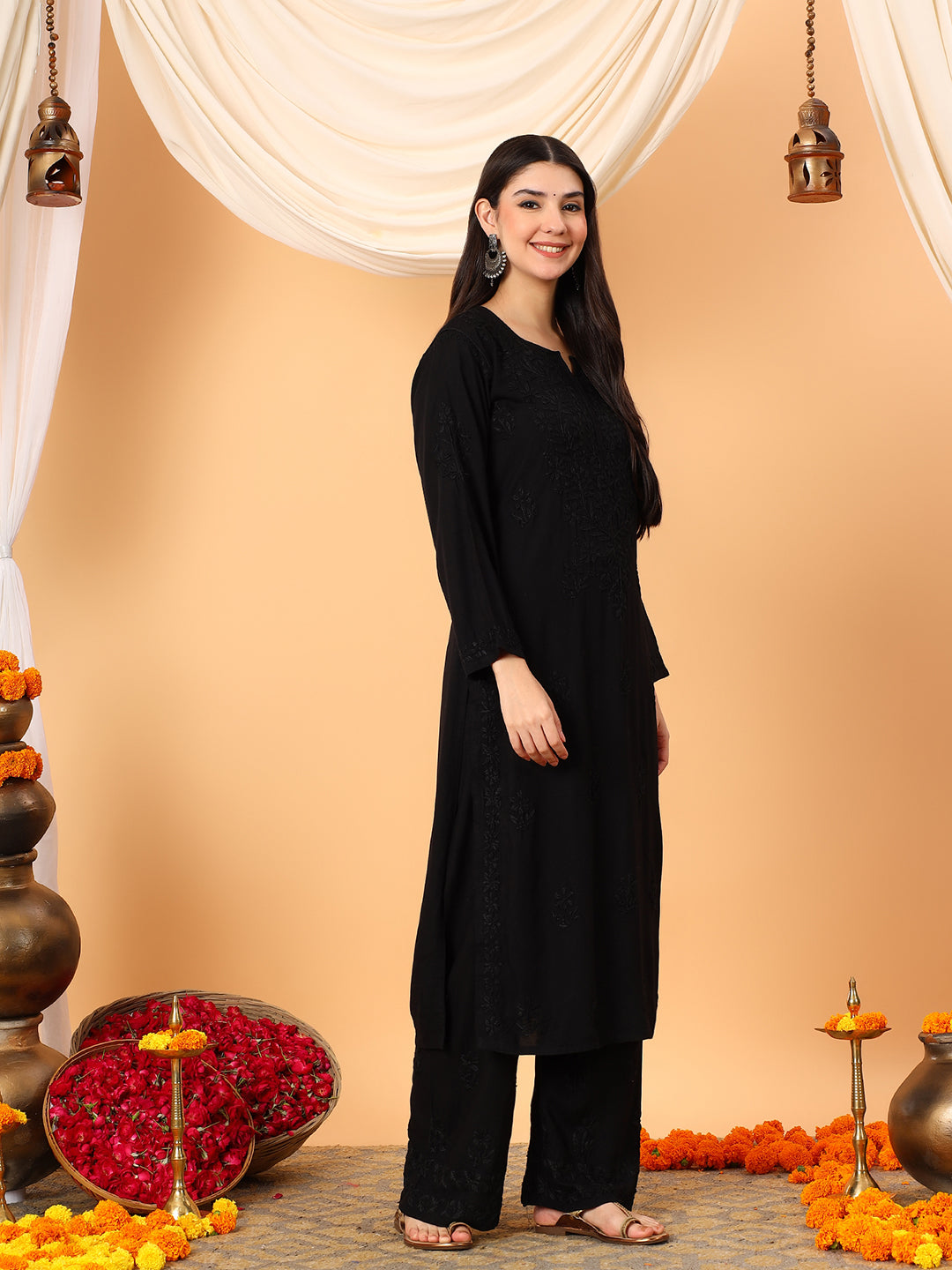 Faiza Chikankari Rayon Co-ord Set