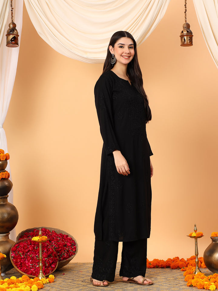 Faiza Chikankari Rayon Co-ord Set