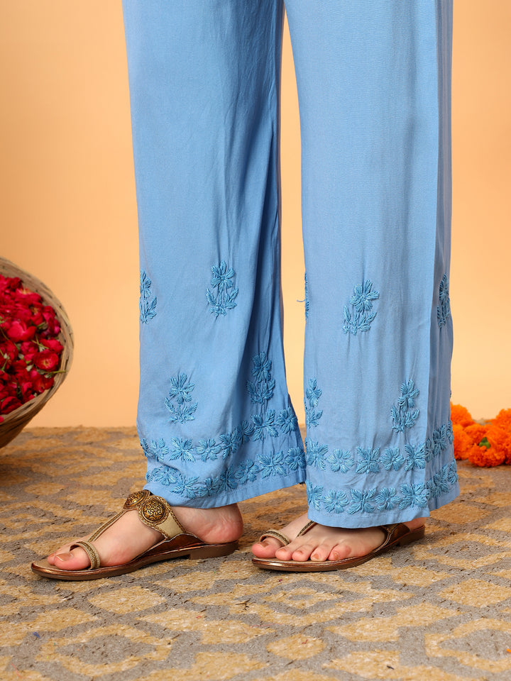 Faiza Chikankari Rayon Co-ord Set