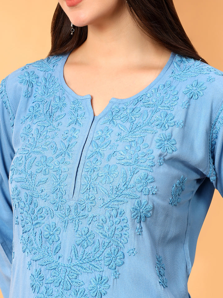 Faiza Chikankari Rayon Co-ord Set