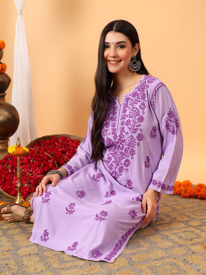 Faiza Chikankari Rayon Co-ord Set