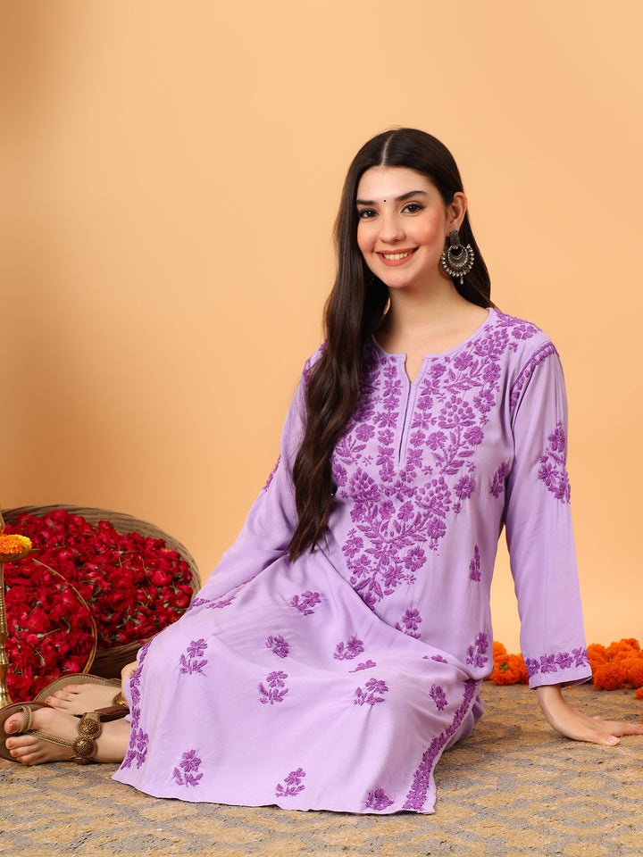 Faiza Chikankari Rayon Co-ord Set