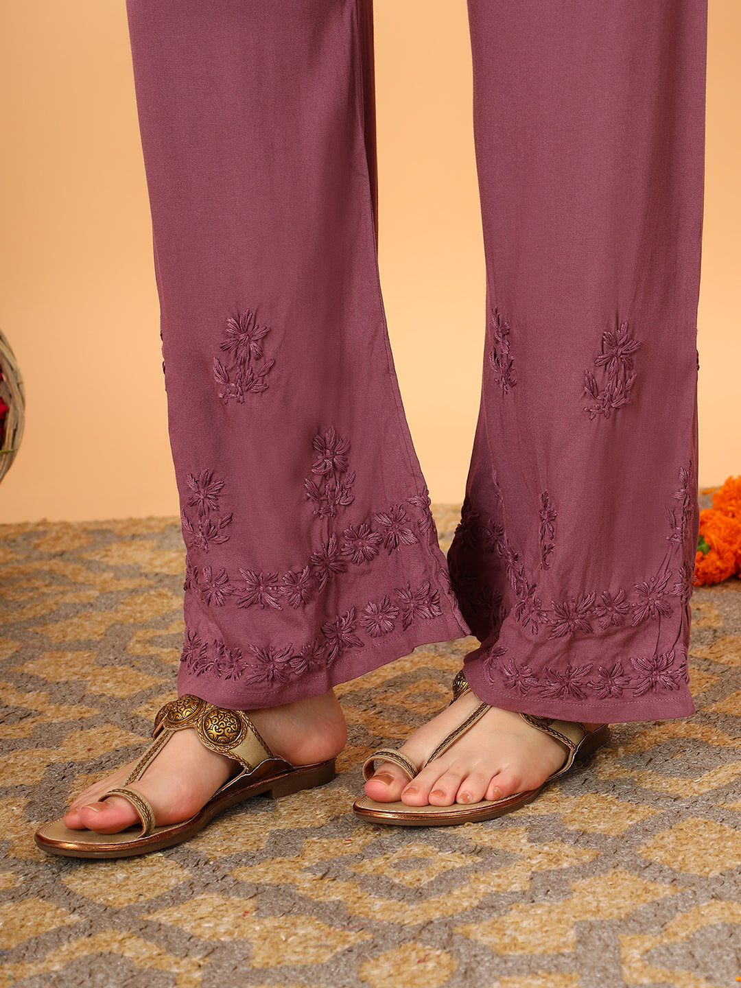 Faiza Chikankari Rayon Co-ord Set