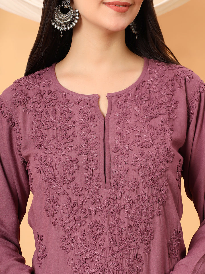 Faiza Chikankari Rayon Co-ord Set