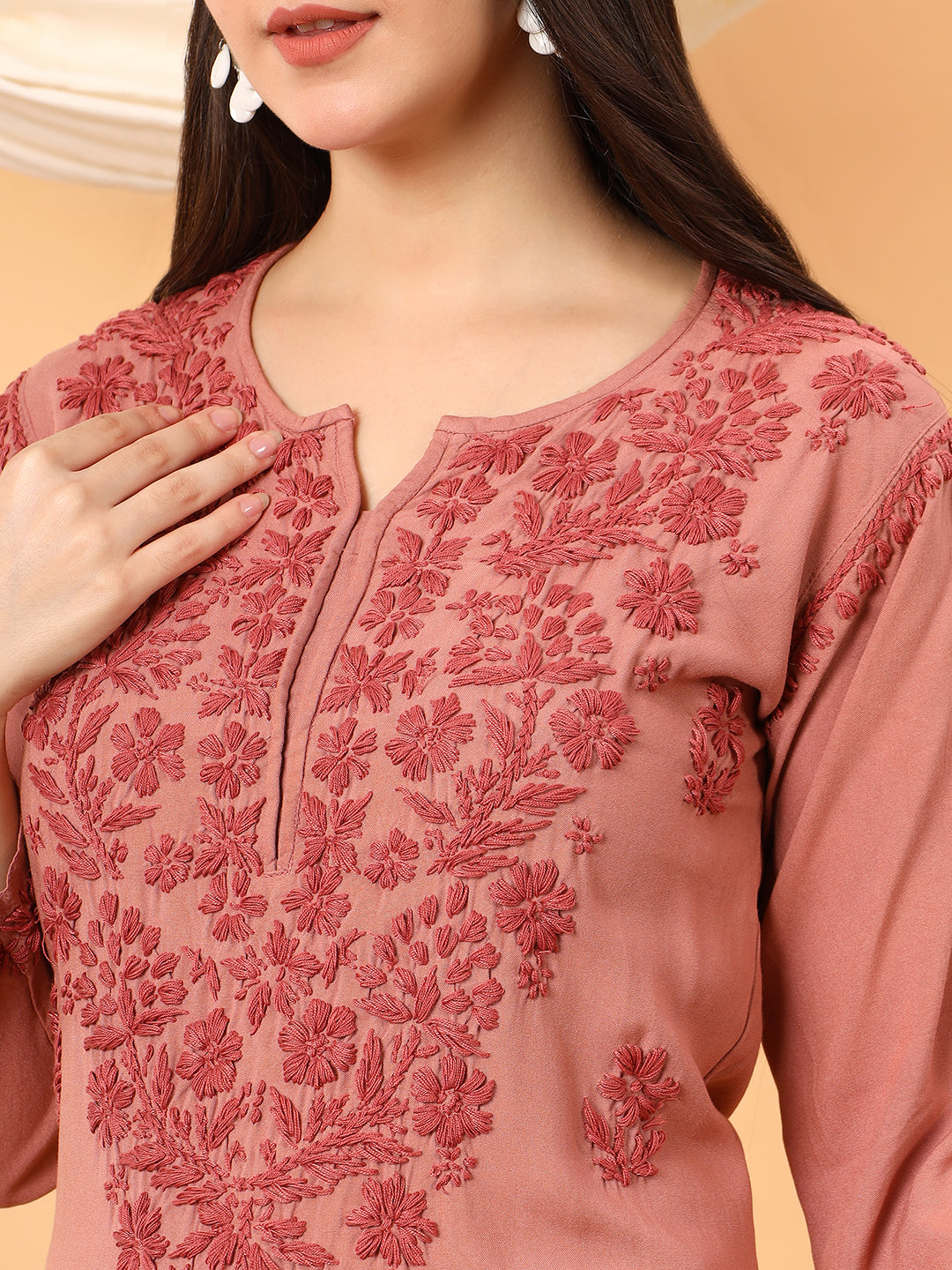 Faiza Chikankari Rayon Co-ord Set