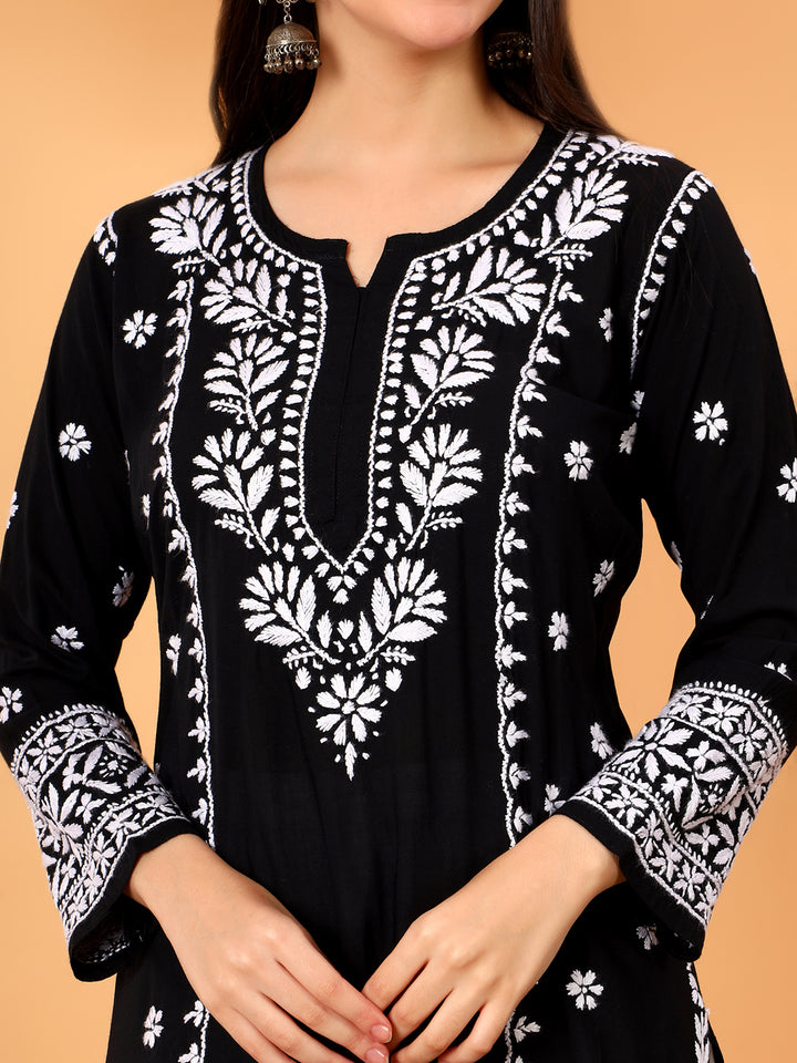 Gauri Modal Chikankari Premium Straight Kurta