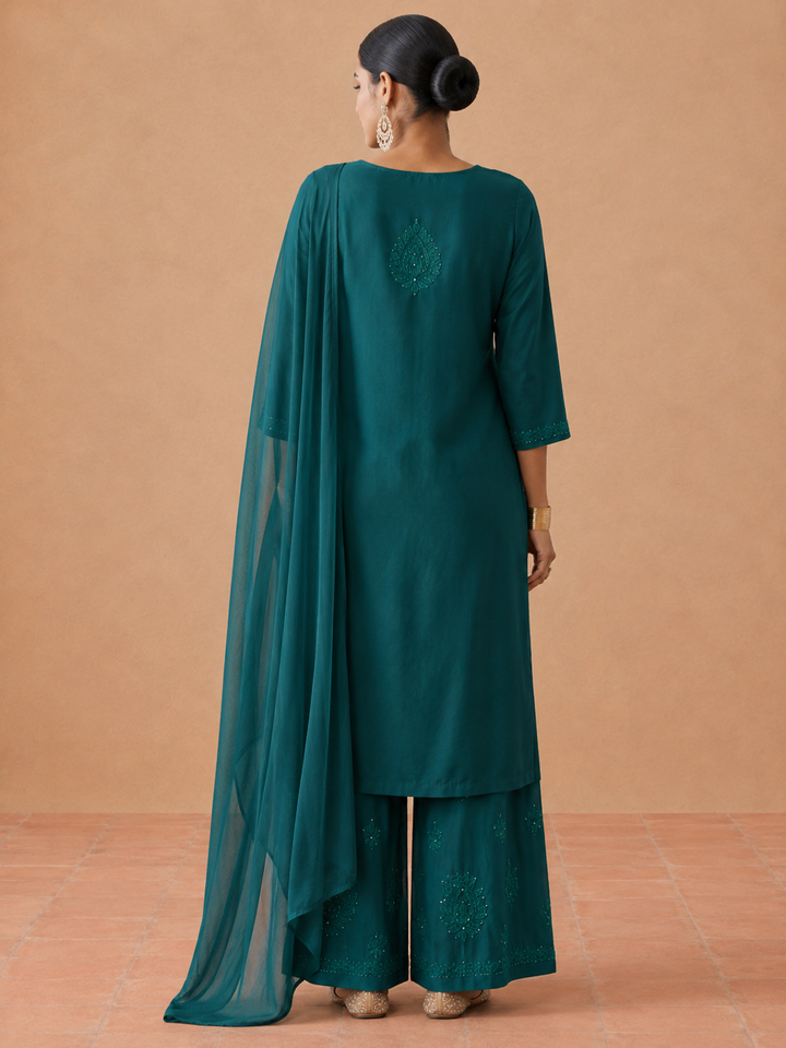 Kashish Rayon Chikankari Mukaish Co-ord Set