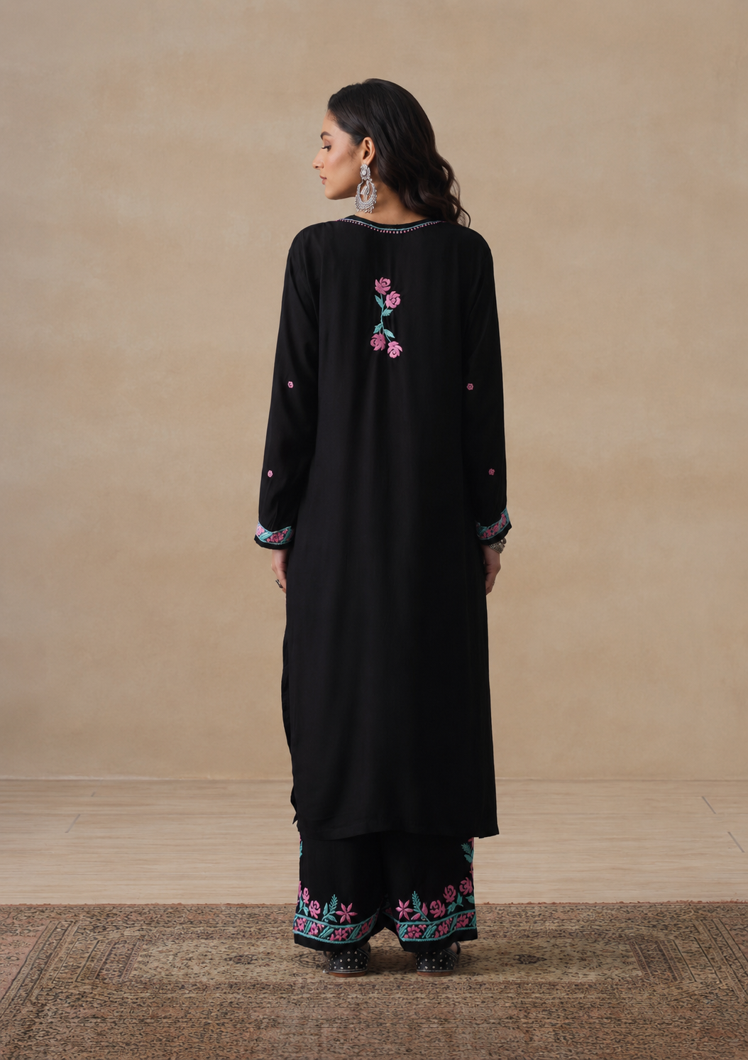 Gulab Rayon Chikankari Co-ord Set