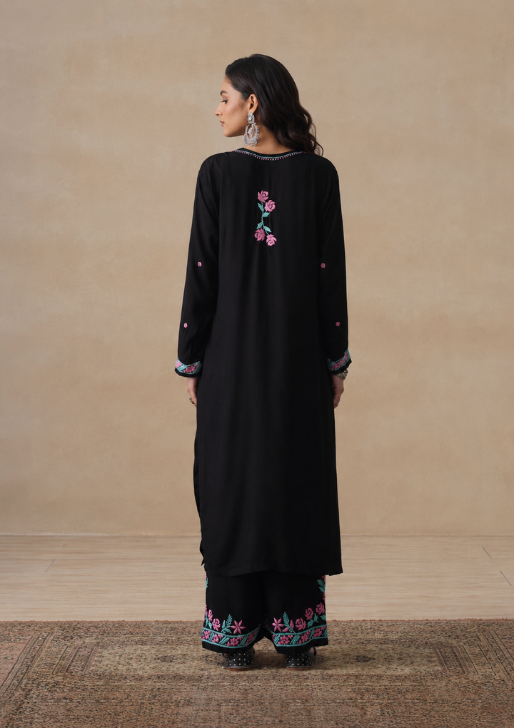 Gulab Rayon Chikankari Co-ord Set