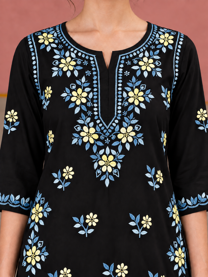 Miraya Chikankari Rayon Short Kurti