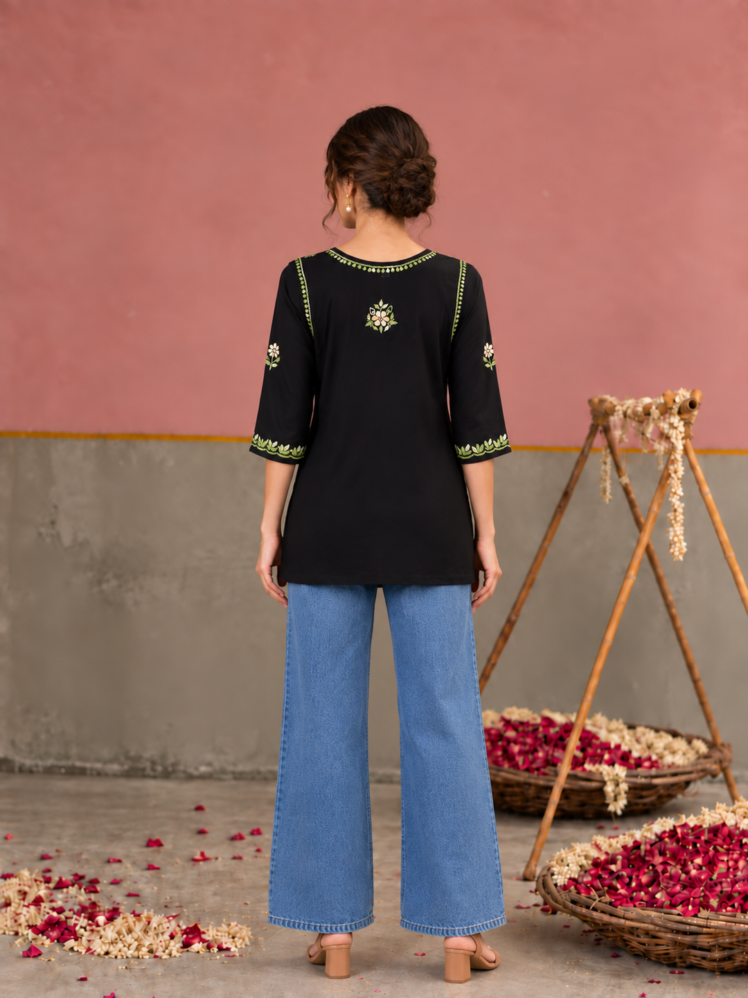Miraya Chikankari Rayon Short Kurti