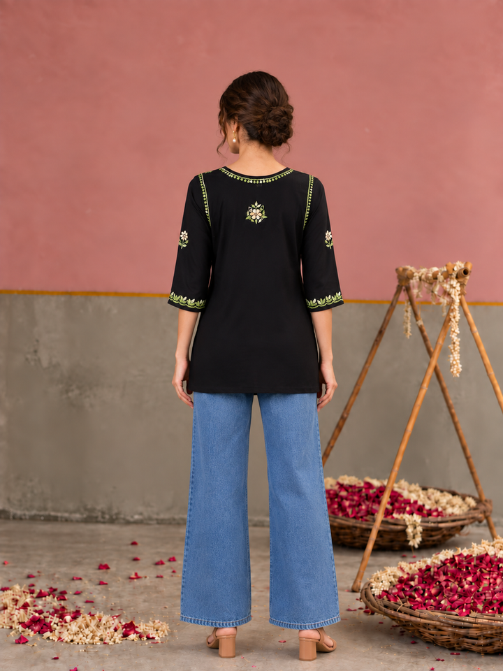 Miraya Chikankari Rayon Short Kurti